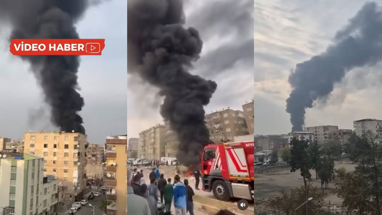Diyarbakır’da yangın: Gökyüzünü dumanlar sardı