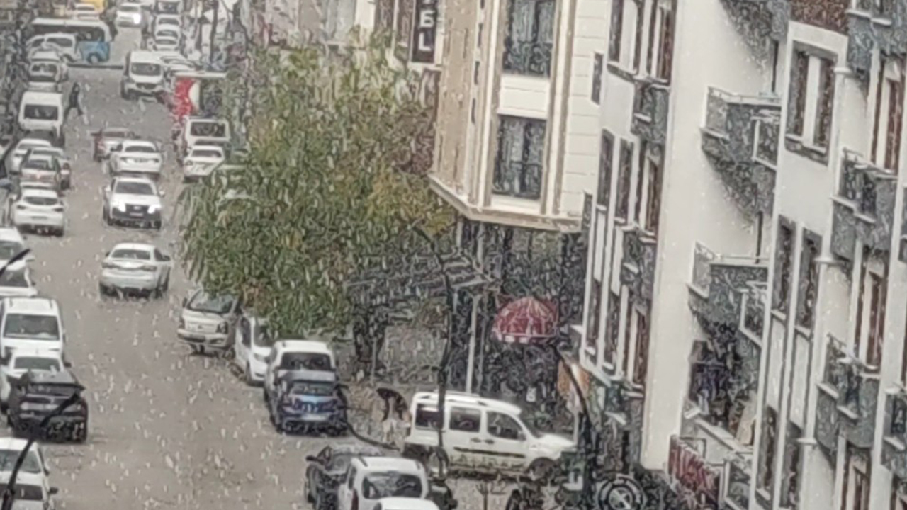 Van’da dolu yağışı etkili oldu