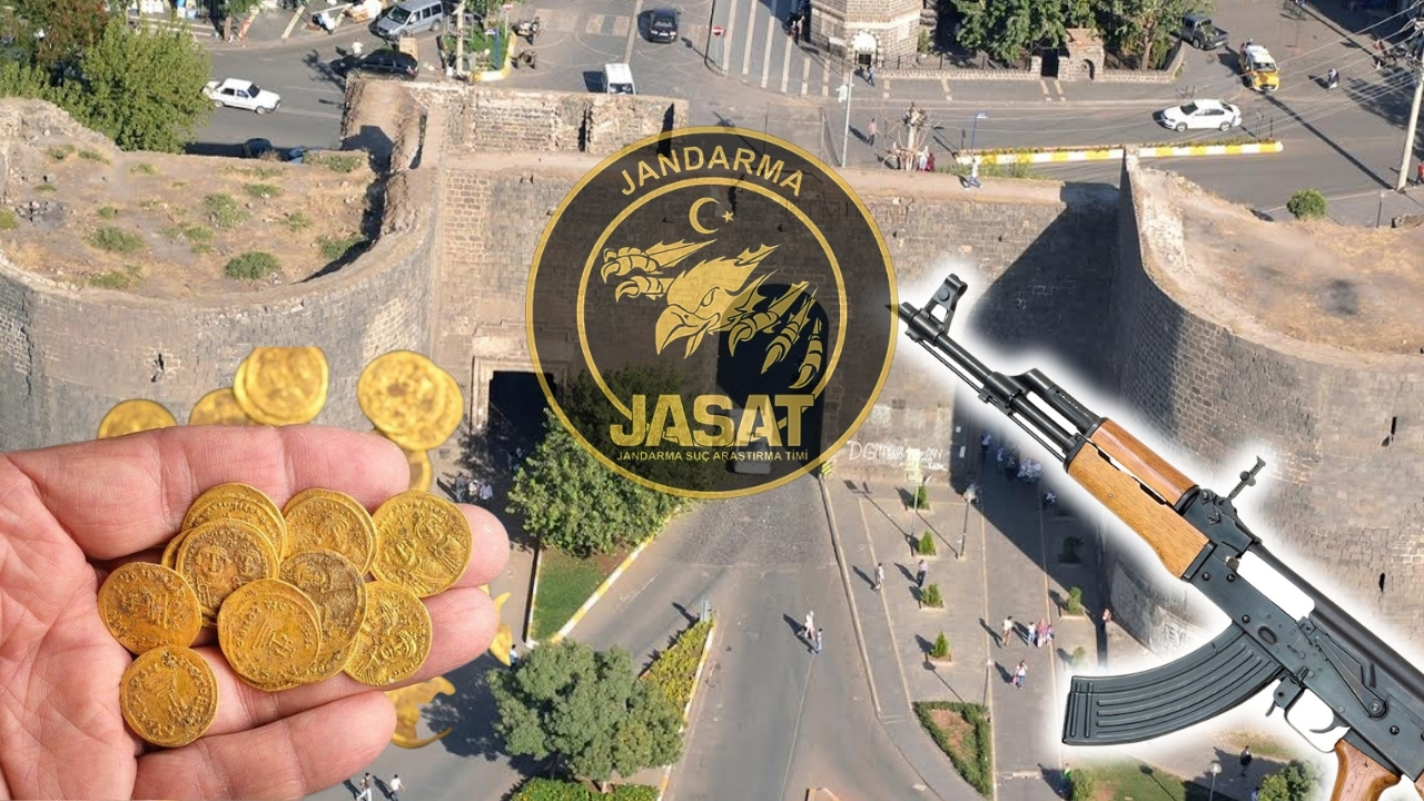 Diyarbakır’da dev operasyon: Silah ve altın sikke ele geçirildi