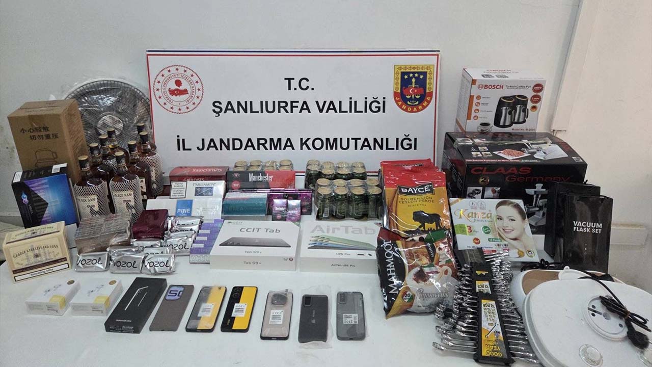 Şanlıurfa'da kaçakçılık operasyonu