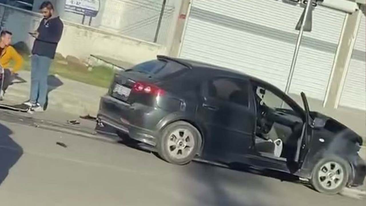 Diyarbakır'da iki otomobil çarpıştı: 2 yaralı