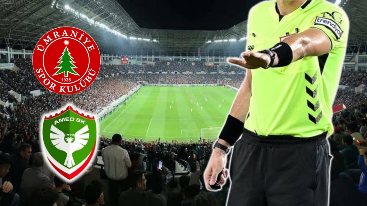 Amedspor Ümraniye maçının hakemi açıklandı