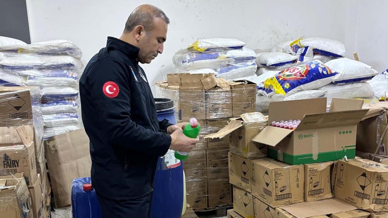 Şanlıurfa’da sahte deterjan depolarına baskın düzenlendi
