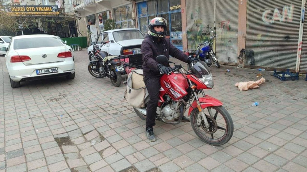 Diyarbakır’da ceza yedi, motorculara seslendi!