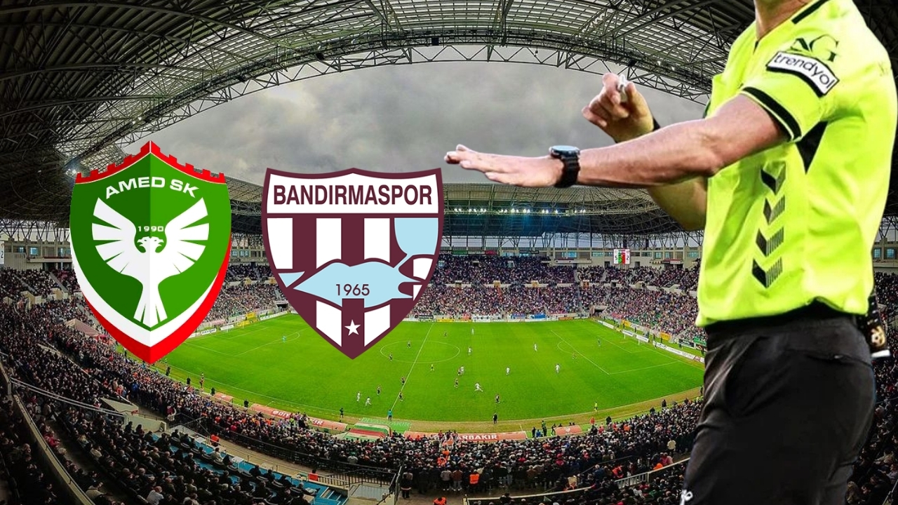 Amedspor Bandırma maçı atanamayan öğretmene emanet