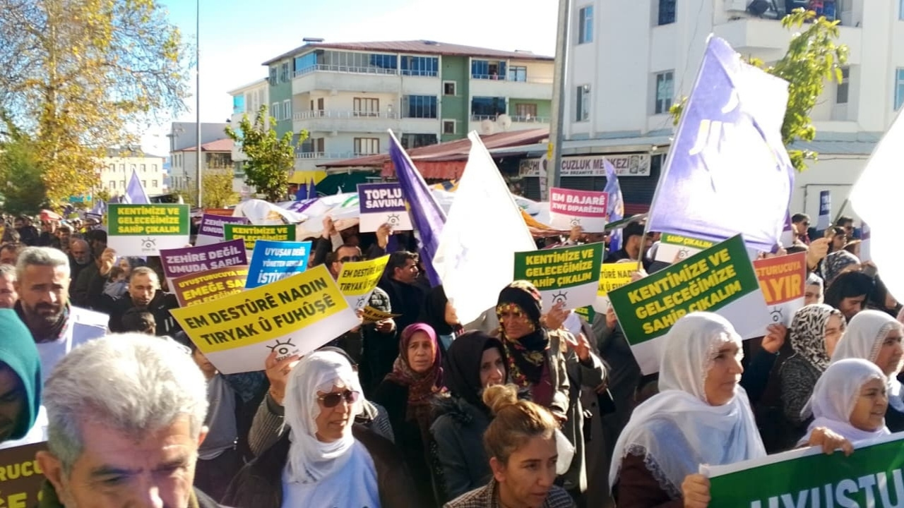 Lice’de uyuşturucuya karşı eylem