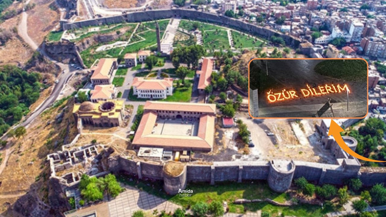 Önce yazdı, sonra yaktı: Diyarbakır'da merak uyandıran özür
