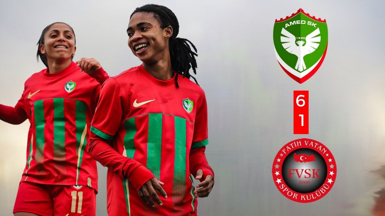 Amed kadınlarından ‘Vatan şov’: Skor 6-1