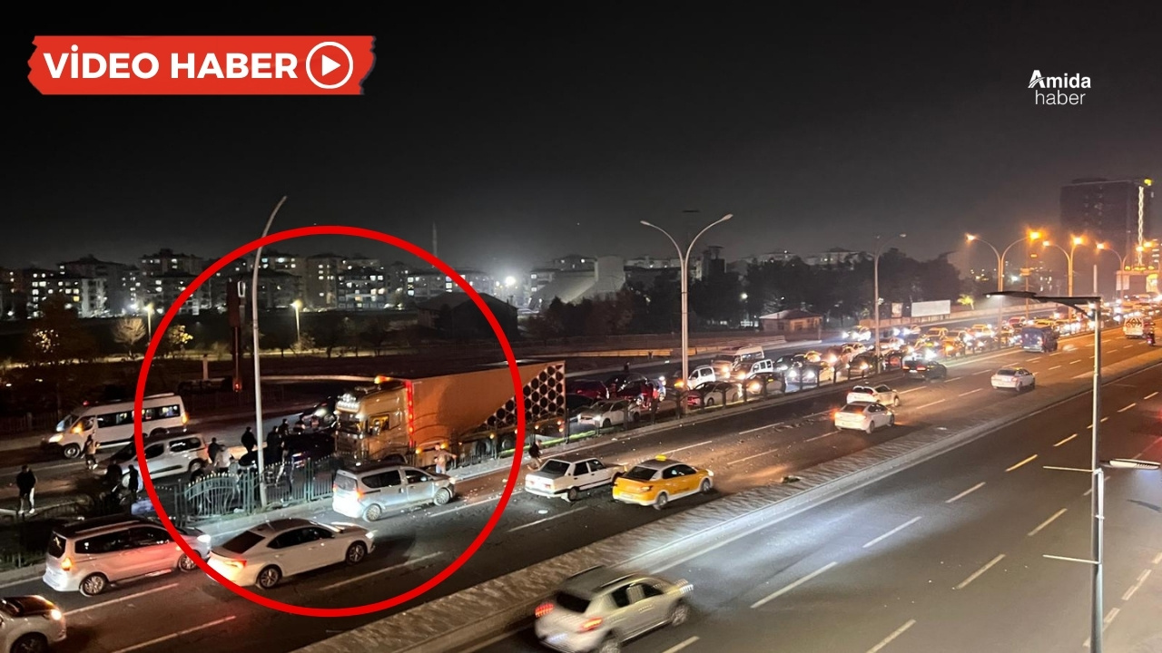 Diyarbakır’da zincirleme trafik kazası: 5 yaralı