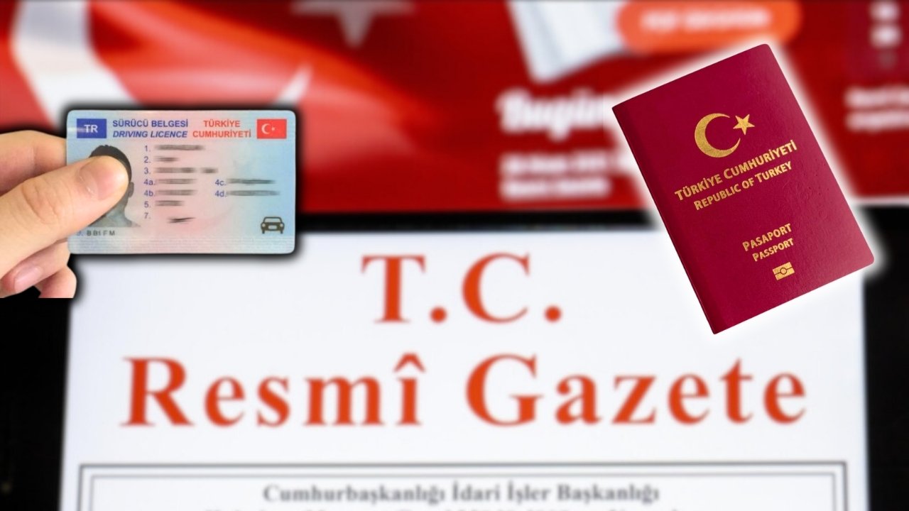Tebliğ yayımlandı: Pasaport, noter ve sürücü belgesine zam