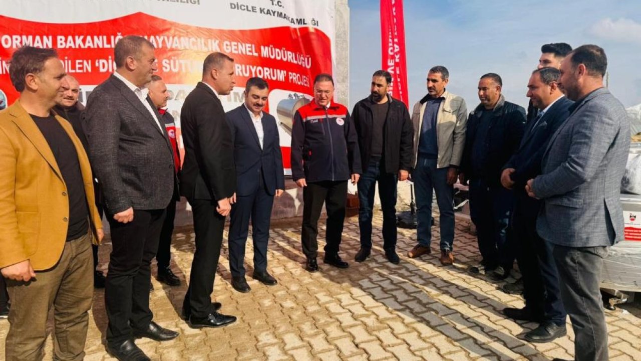 Diyarbakır’da çiftçilere hibeli 7 adet süt soğutma tankı dağıtıldı