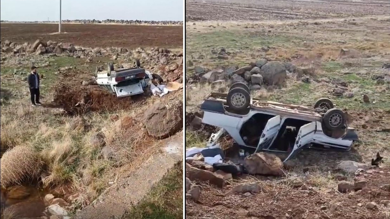 Siverek’te otomobil köprüden uçtu: 1 yaralı