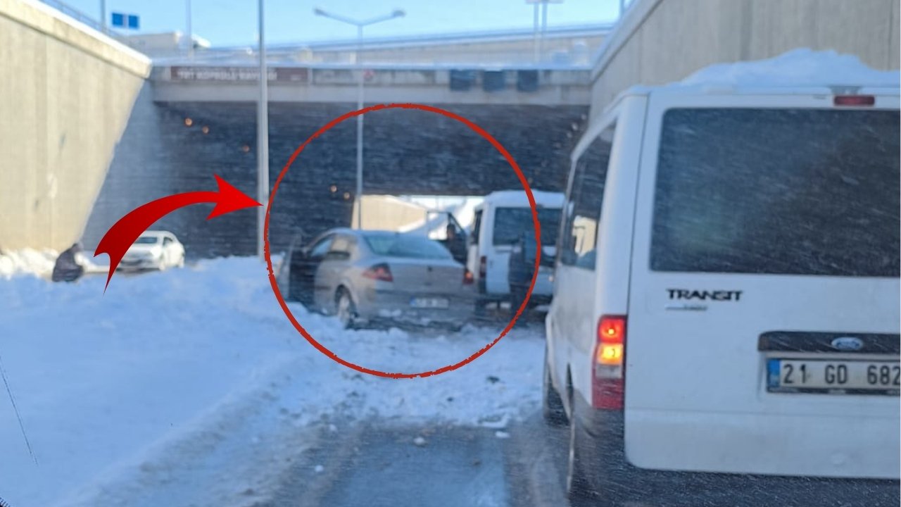 Diyarbakır’da buzlanma zincirleme kazaya yol açtı