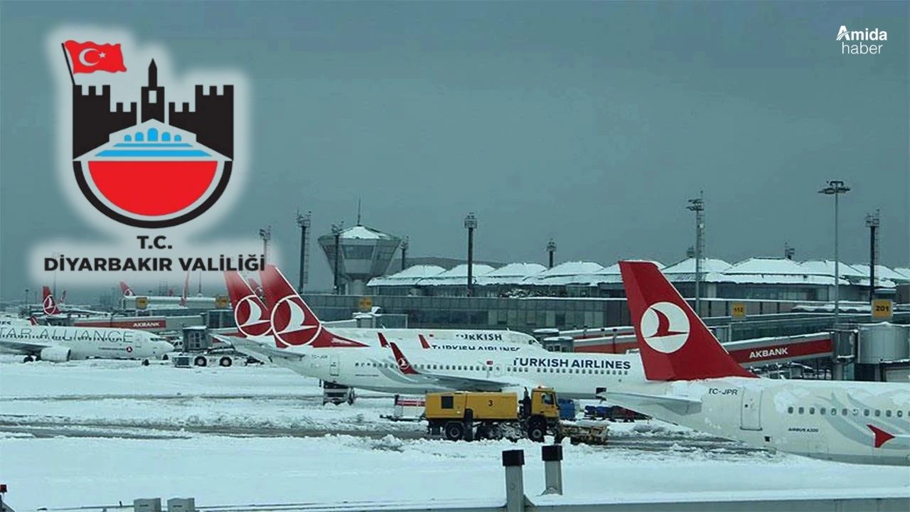 Diyarbakır Valiliği’nden havaalanı açıklaması: Belediye sadece tuzlama yaptı