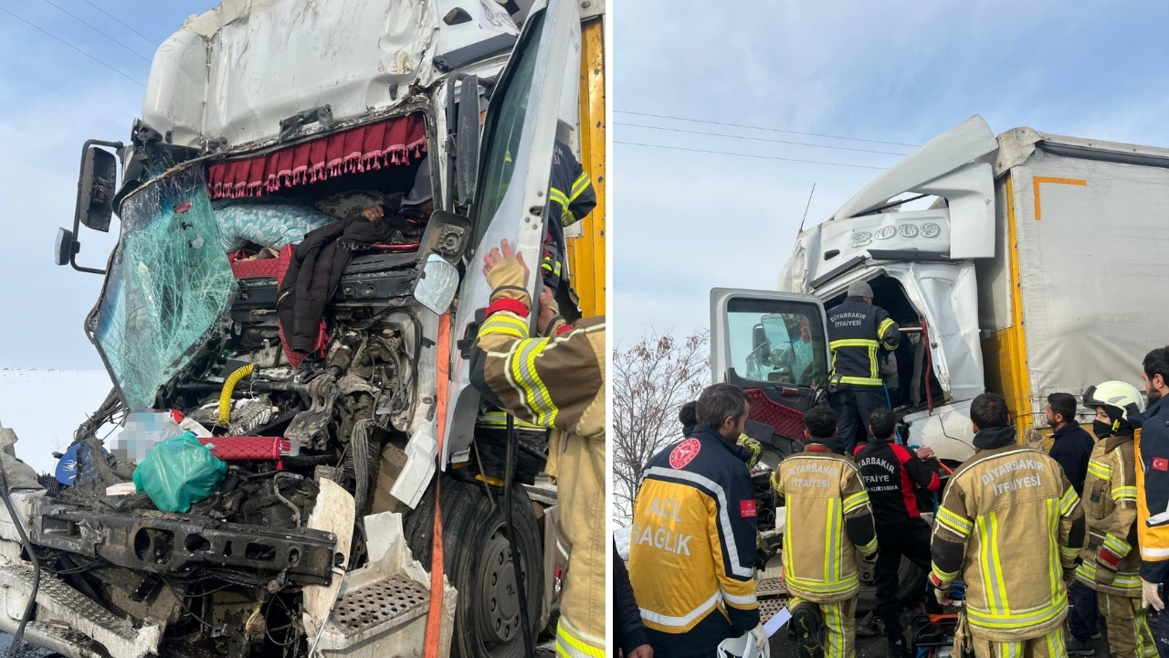 Diyarbakır’da tır kazası: 1 yaralı