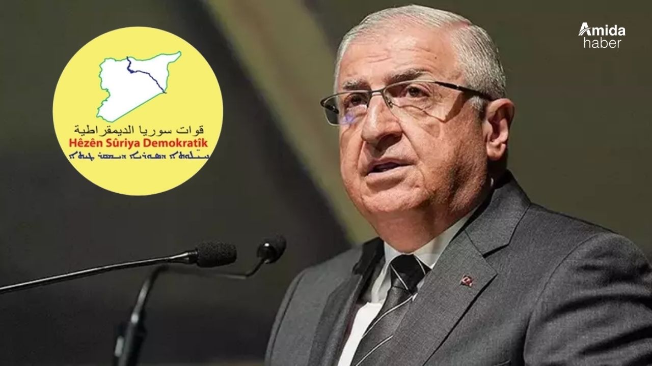 Milli Savunma Bakanı'ndan mesaj: SDG silahları teslim etmeli