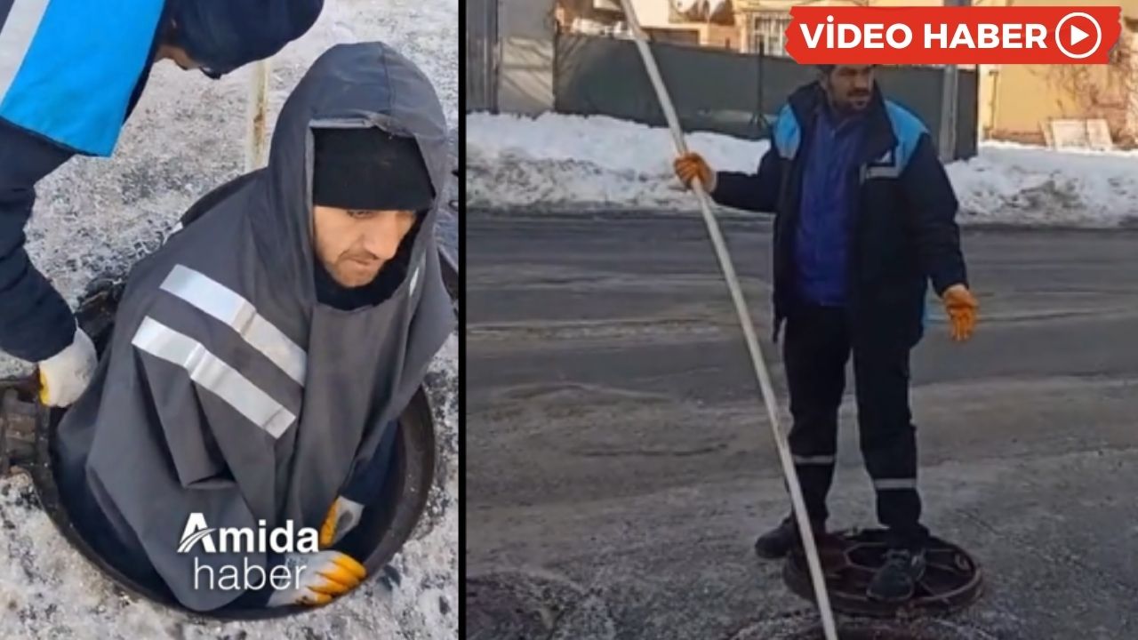 Diyarbakır’da vidanjörler dondu, binaları su bastı