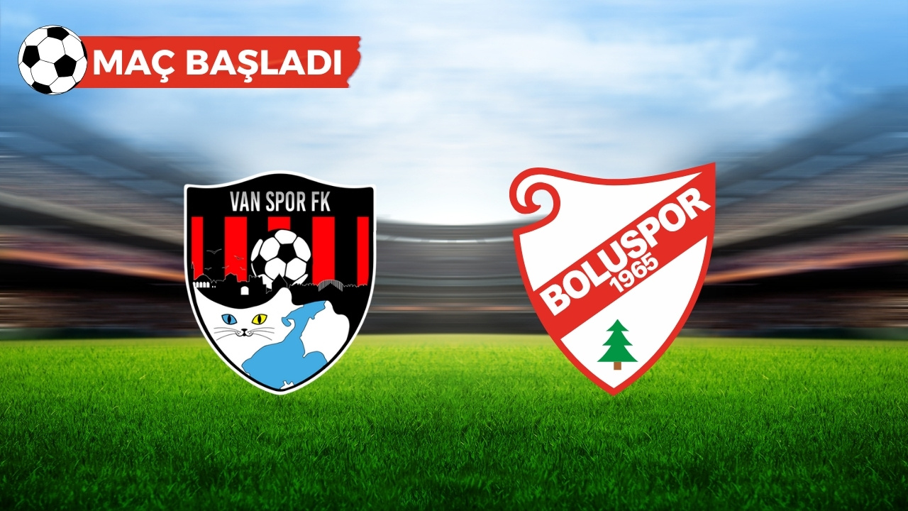 Vanspor - Boluspor maçı başladı