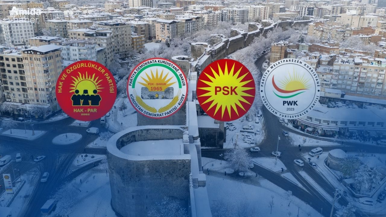 Kürt partilerinden Diyarbakır’da Halep protestosu