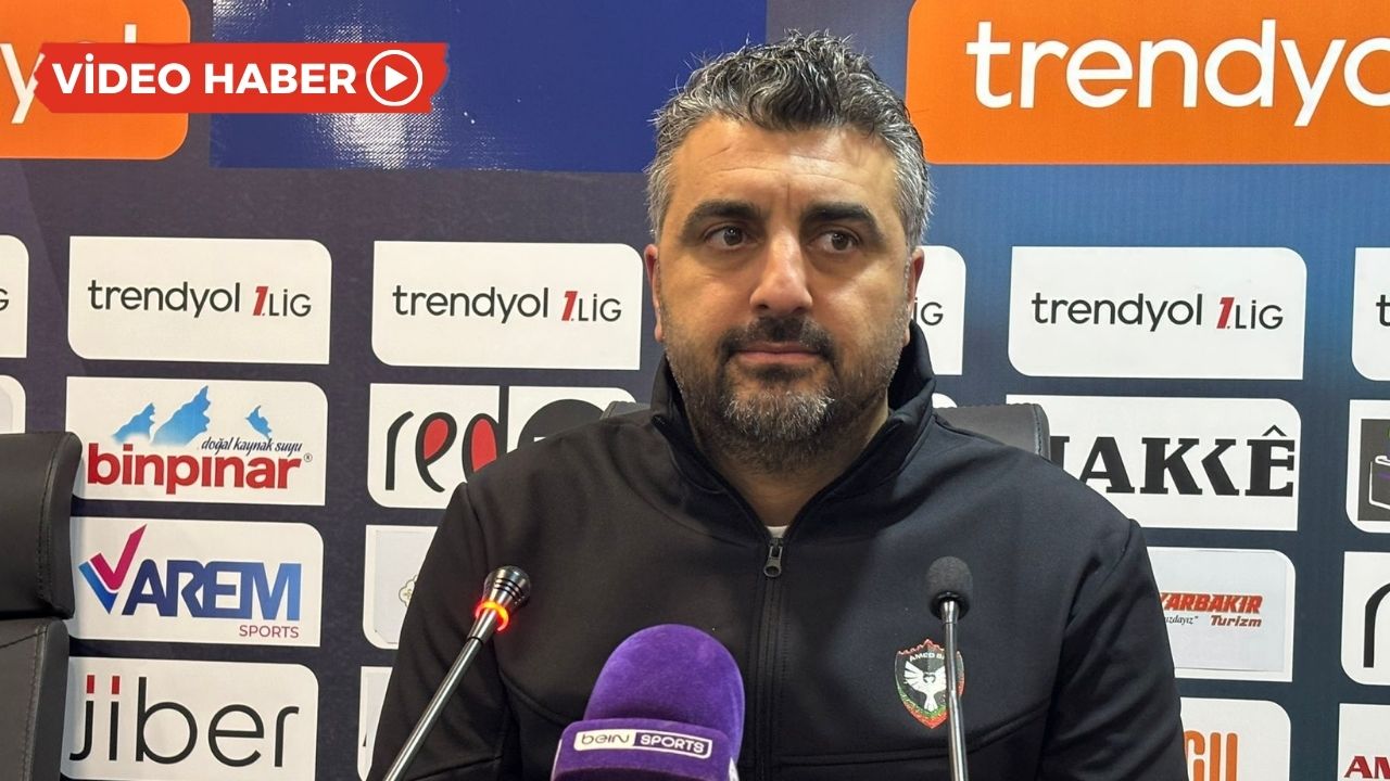 Amedspor teknik direktöründen maç sonu değerlendirmesi
