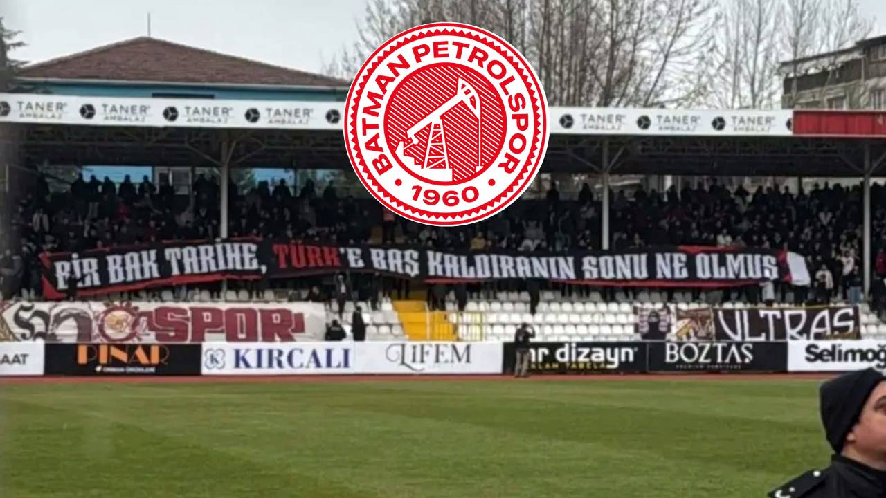 Küçük Bursa rol kaptı: Batman maçında ırkçı pankart