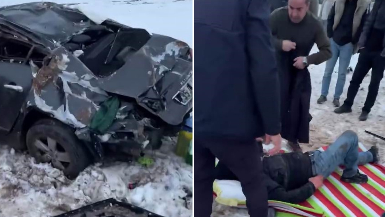 Diyarbakır'da otomobil takla attı: 2 yaralı