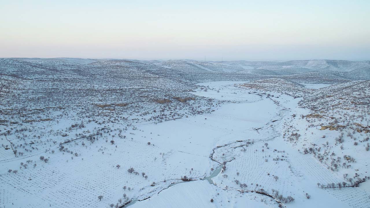 Diyarbakır ve bölge çiftçisi kar bayramı yaşıyor