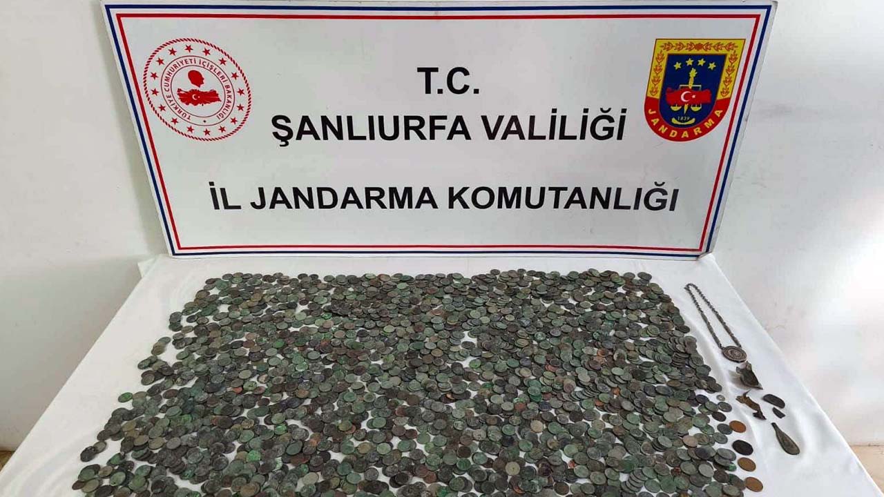 Şanlıurfa'da 2 bin 638 sikke ele geçirildi
