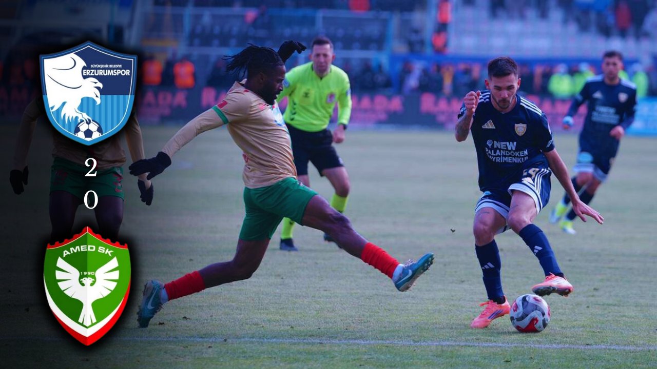 Amedspor Erzurum'da buz tuttu!