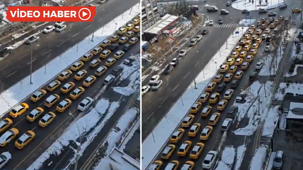 115 TL yetmedi: Diyarbakır’da taksiciler zam için eylem yaptı