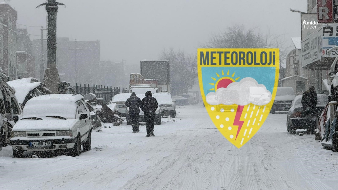 Diyarbakır için meteorolojik uyarı: Kar yağışı yeniden