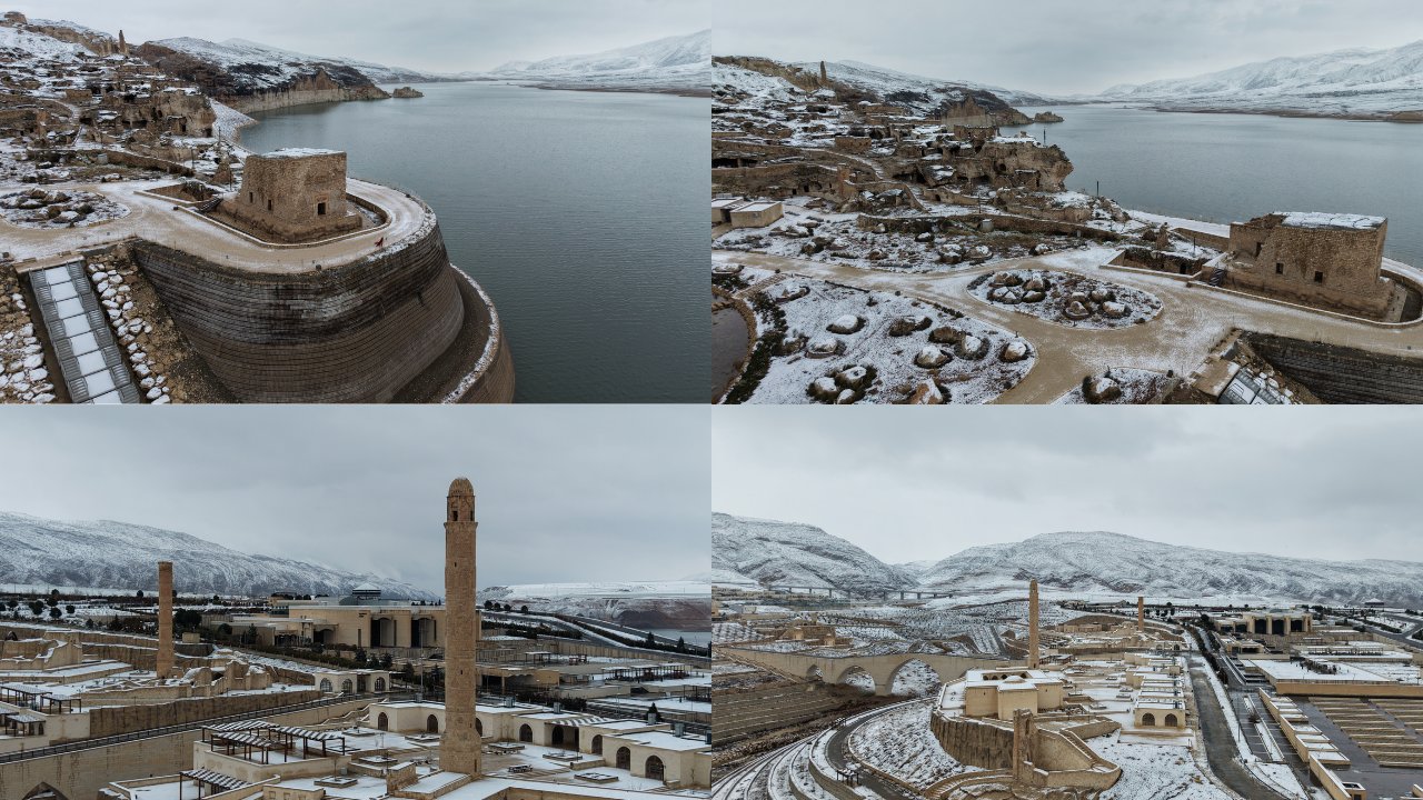 Hasankeyf’ten karlı kış görüntüleri