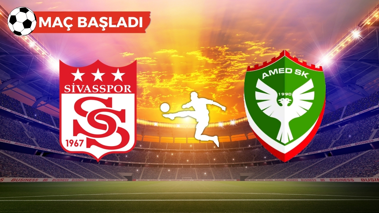 Amedspor Sivas deplasmanında: Maç başladı