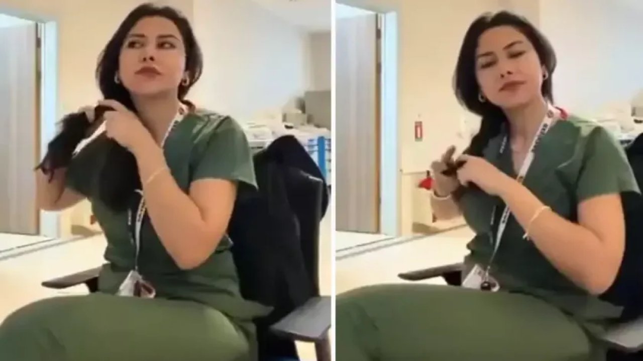 ‘Saç örme’ videosu gündem oldu: Hemşireye soruşturma