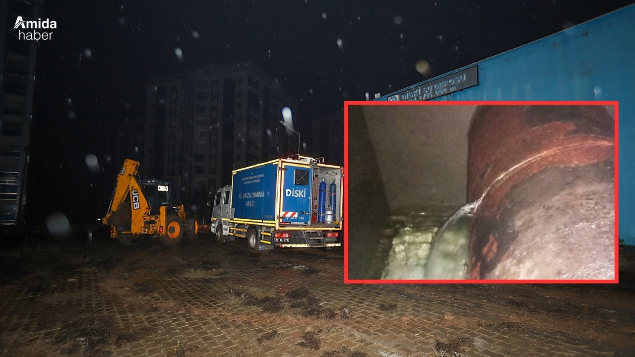 Diyarbakır’da içme suyu hattında yırtılma: Su kesintisi yaşanacak