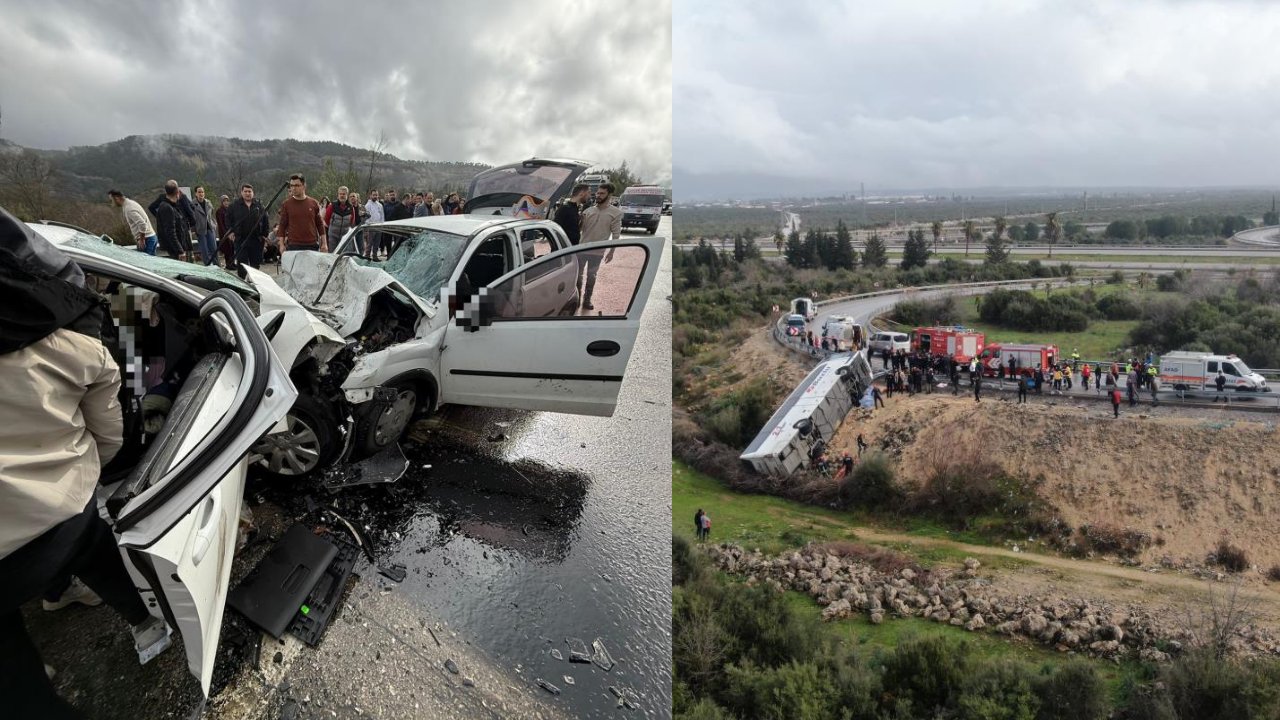 Yarım saatte iki kaza, 15 can kaybı