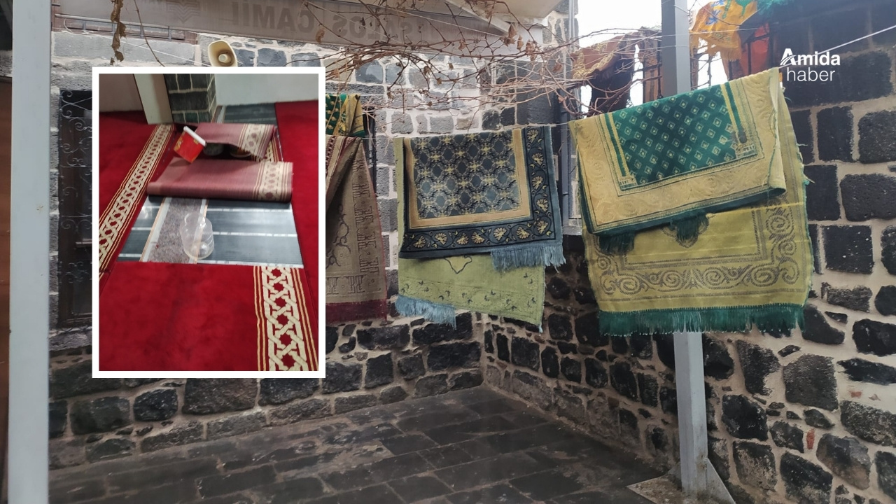 Diyarbakır: Tarihi camide ‘bidonlu’ önlem