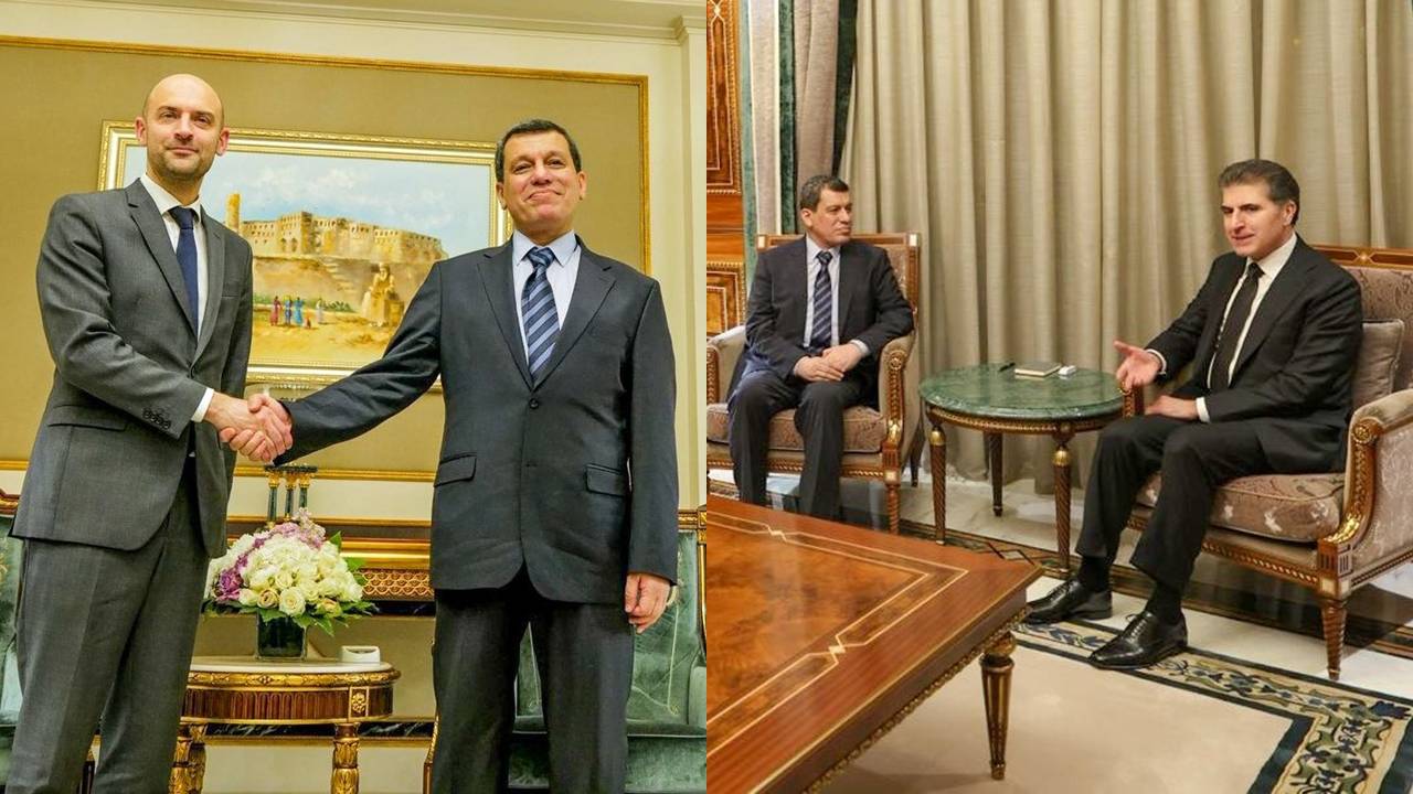 Erbil’de üçlü zirve: Barrot, Abdi ve Barzani ile görüştü