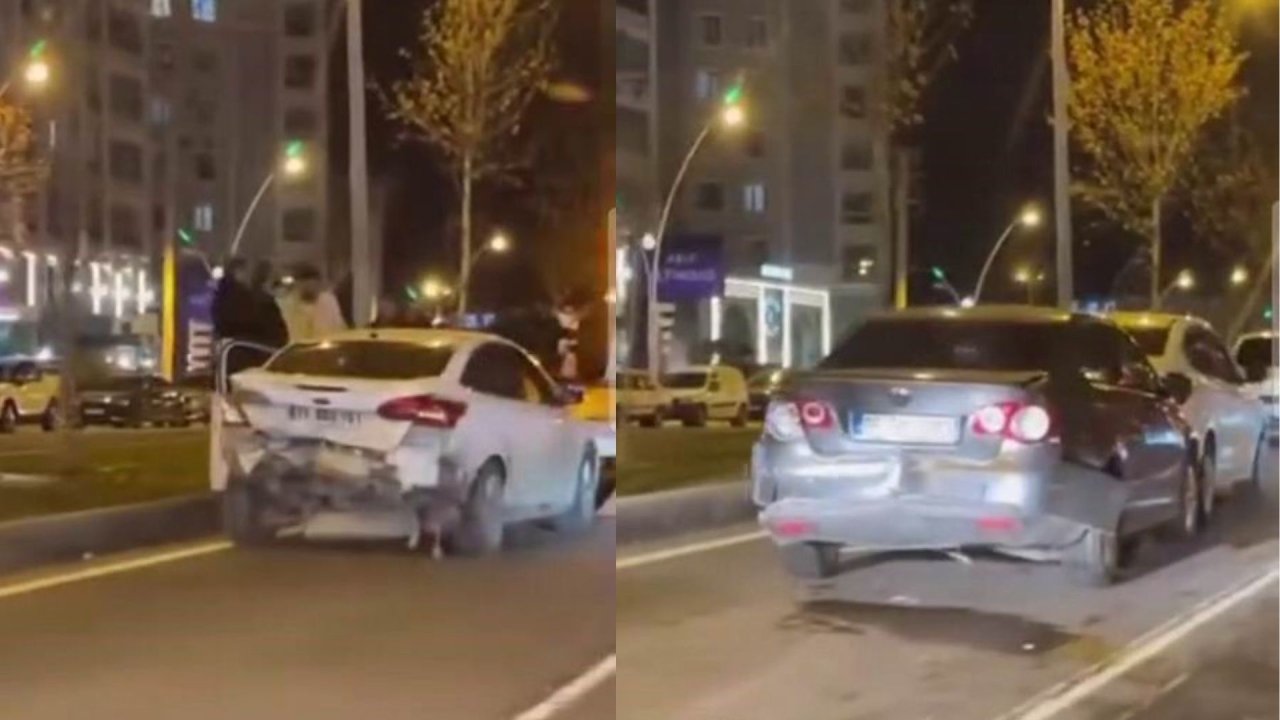 Diyarbakır’ da zincirleme kaza: 4 araç çarpıştı, 2 yaralı