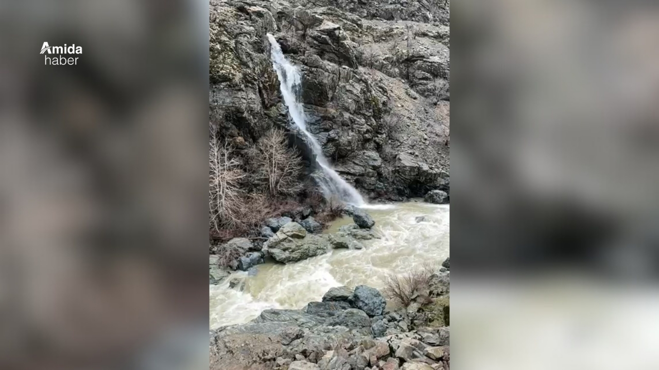 Diyarbakır 9 virajlardaki şelale canlandı