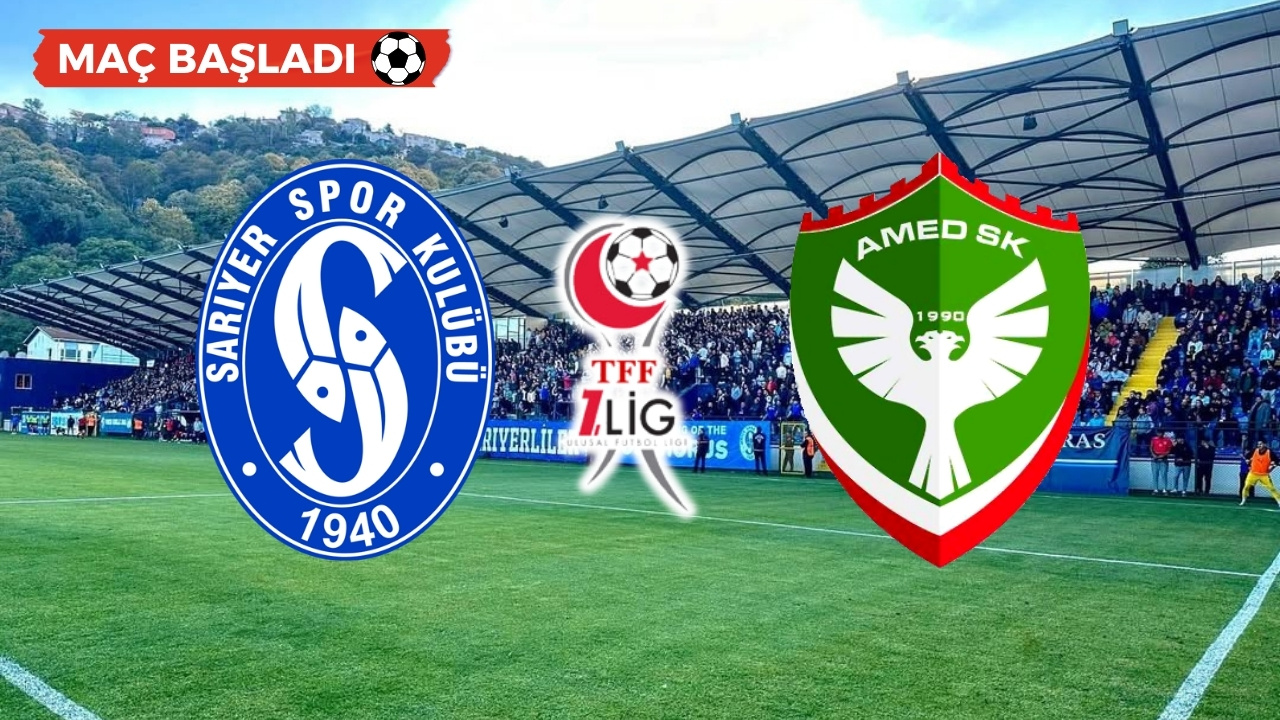 Sarıyer’de Amedspor maçı başladı