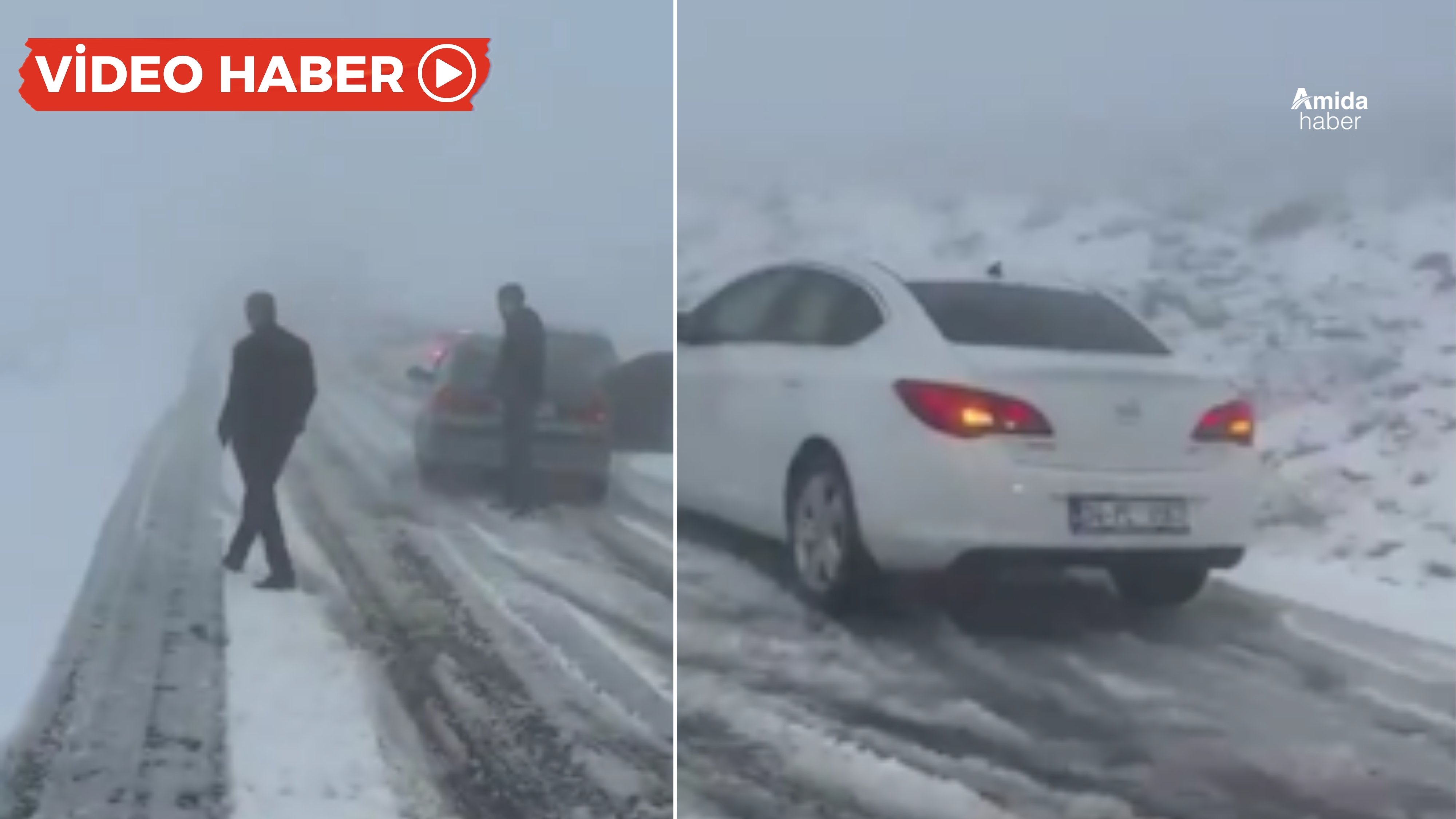 Görüntüler Viranşehir-Diyarbakır karayolundan: Mahsur kalanlar var