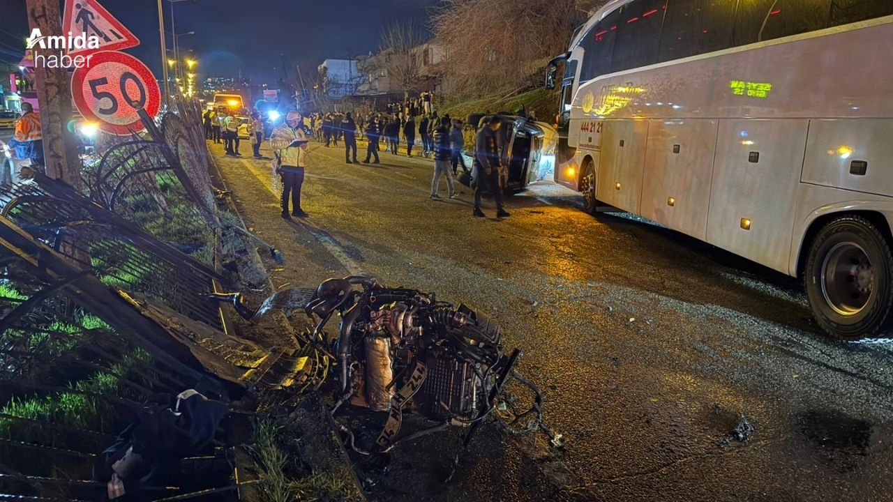 Diyarbakır’da zincirleme kaza: Trafik durdu