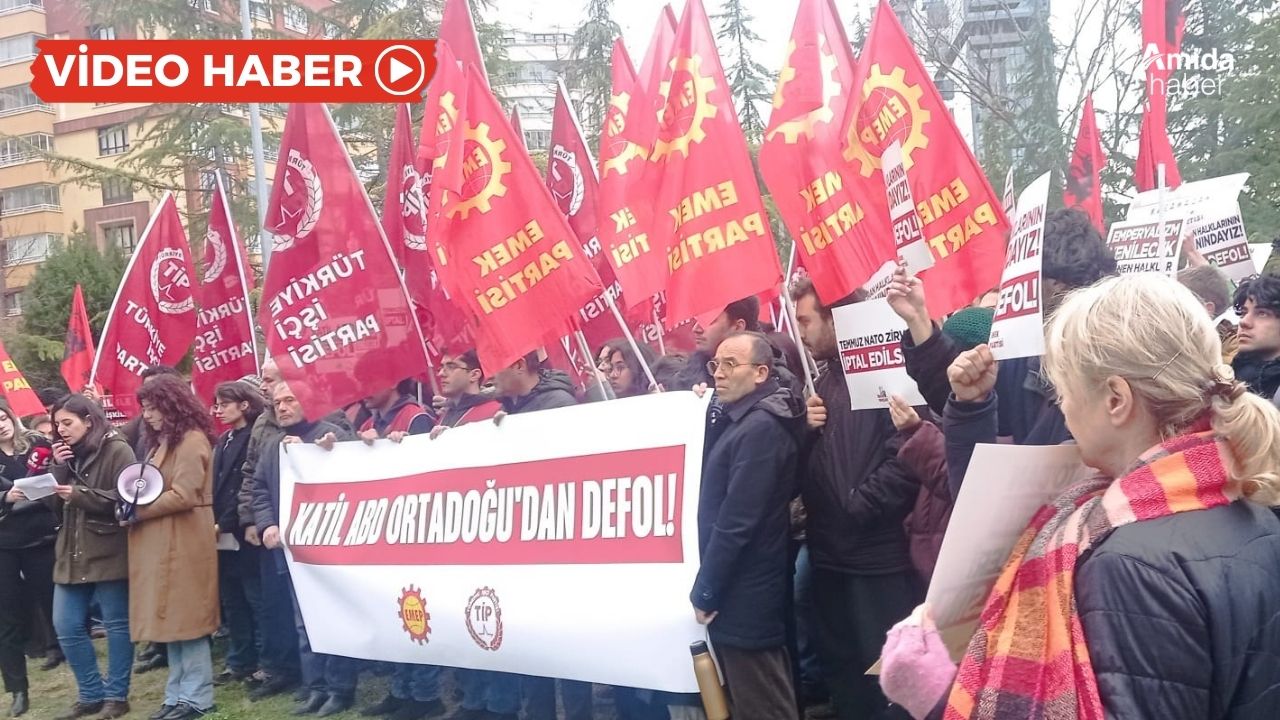 ABD elçiliği önünde ortak İran protestosu