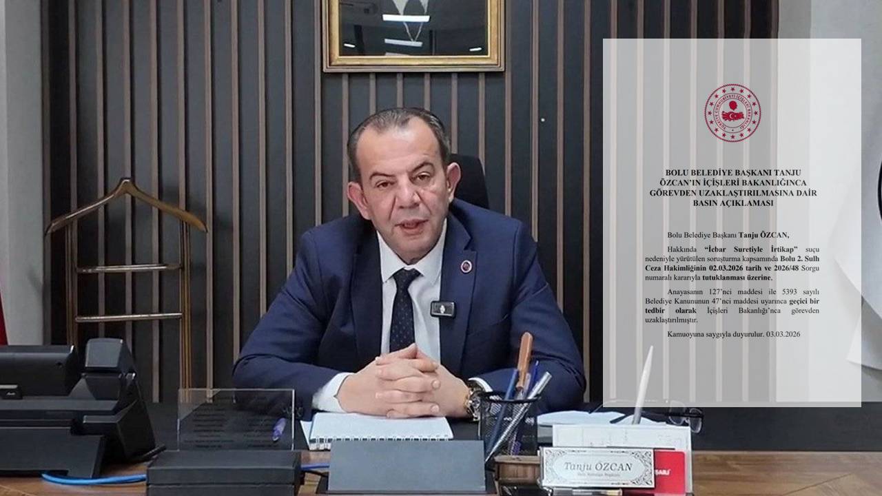 İçişleri Bakanlığı Tanju Özcan’ı görevden uzaklaştırdı