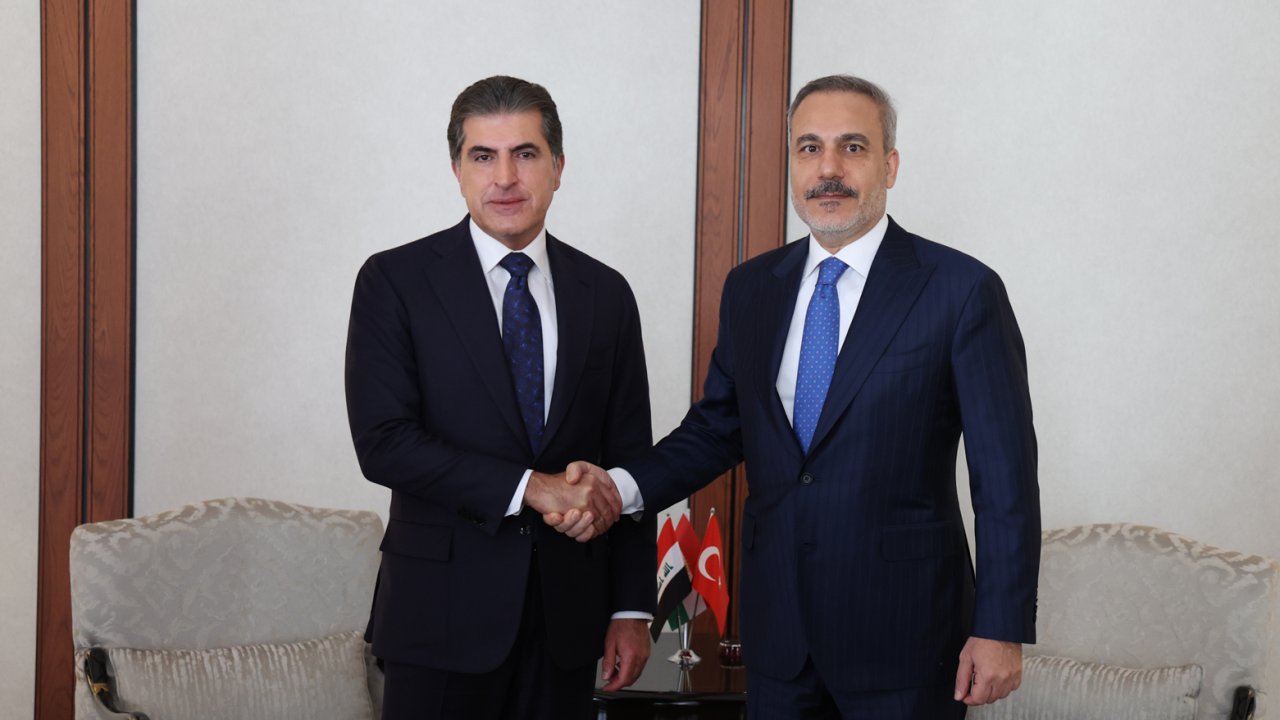 Neçirvan Barzani ile Hakan Fidan görüştü
