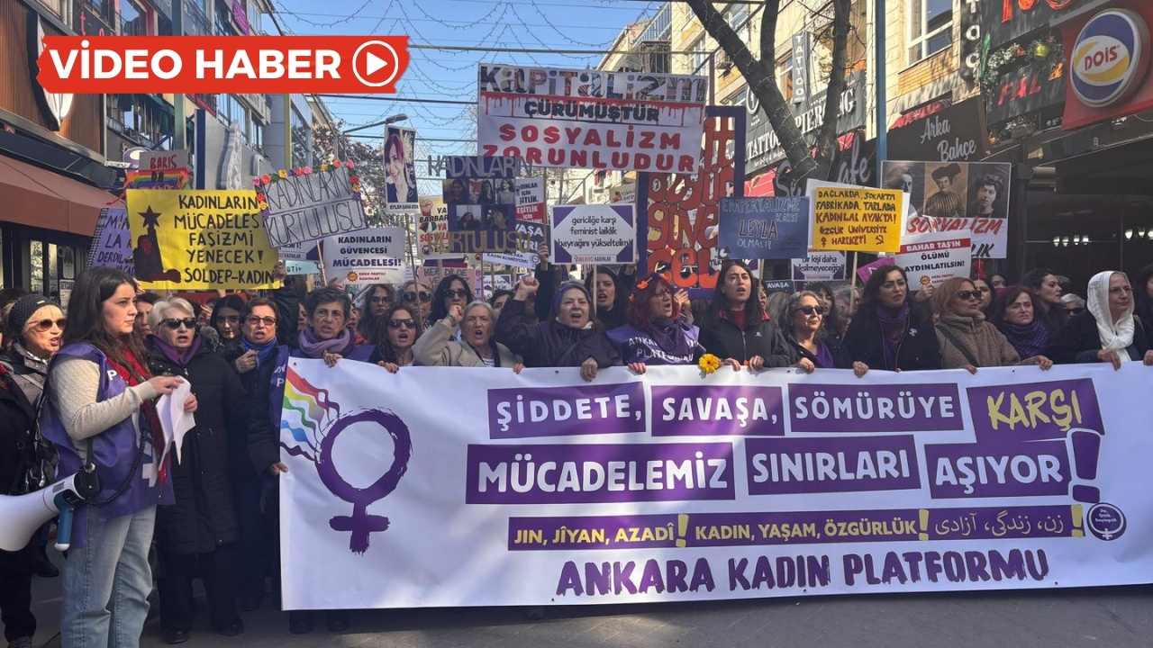 Ankara’da 8 Mart yürüyüşü