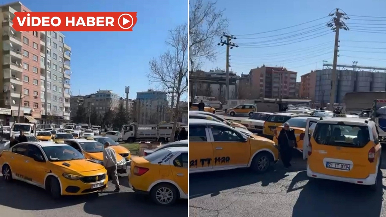 Diyarbakır’da taksicilerin zamlı tarife kuyruğu