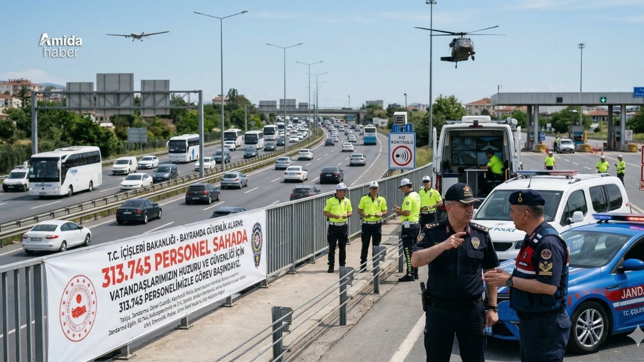 Bayram alarmı: 313 bin personel sahada