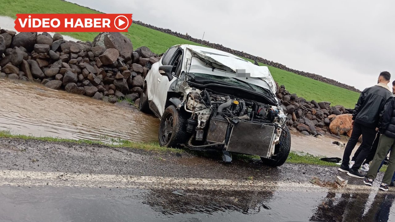 Diyarbakır’da otomobil takla attı: 1’i ağır 2 yaralı